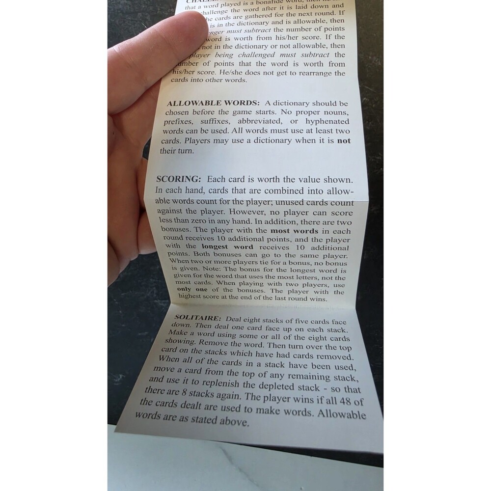 Quiddler Word Game USED - Picture 9 of 11